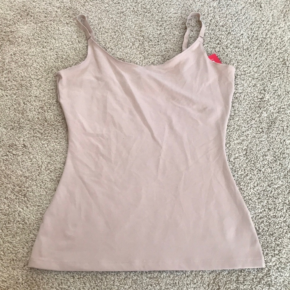 New! SPANX Size 2X natural lam cami with adjustable straps